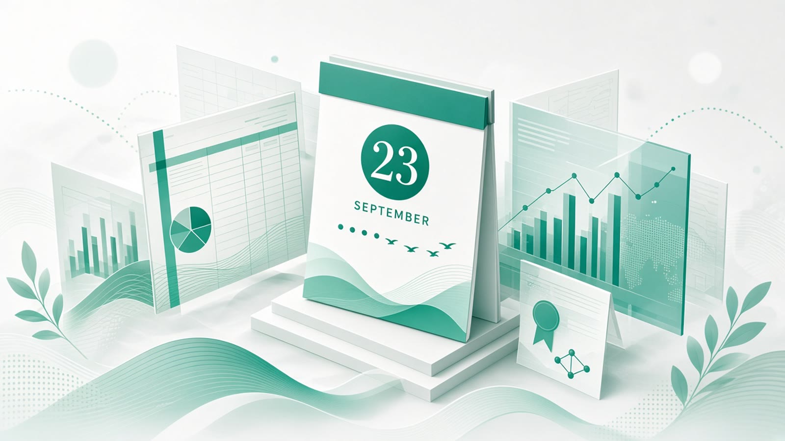 Cover illustration for "Twelve Days to 23 September: Ireland CT1 for December Year-Ends" — Tax article on FinnAccountings