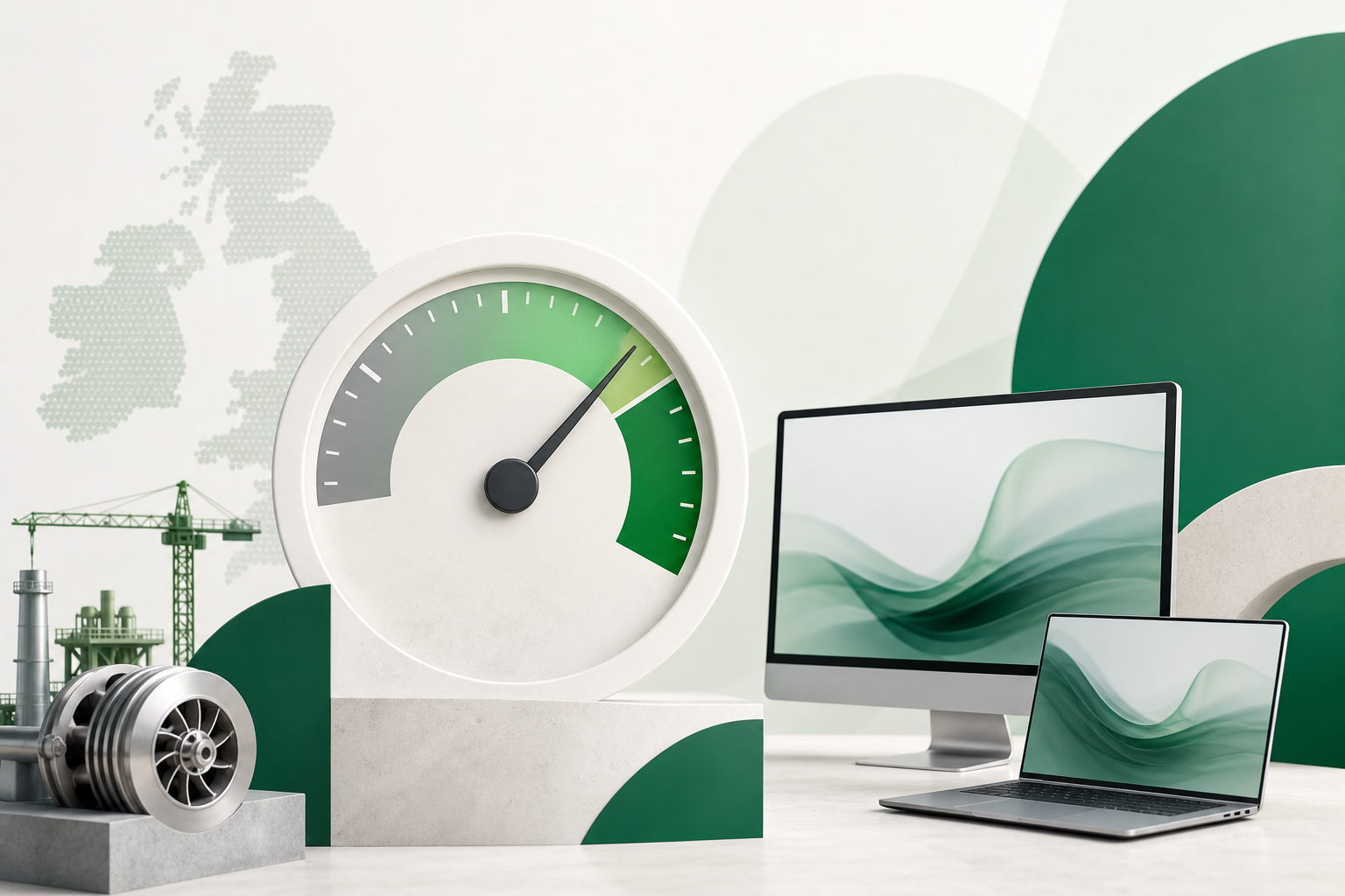 Cover illustration for "UK Capital Goods Scheme Simplifies from 29 July 2026: £600k Threshold and No More IT Assets" — VAT article on FinnAccountings