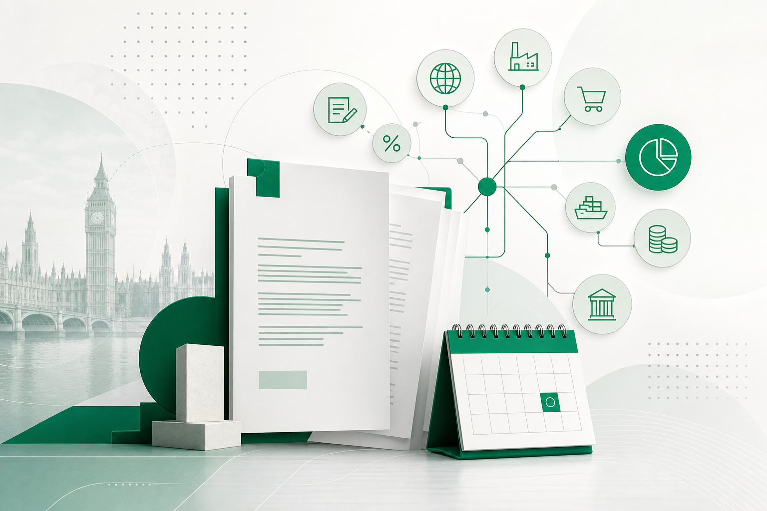 Cover illustration for "UK Finance Bill 2026-27: Legislation Day Publishes Draft Tax Reforms Across 30 Measures" — Tax article on FinnAccountings