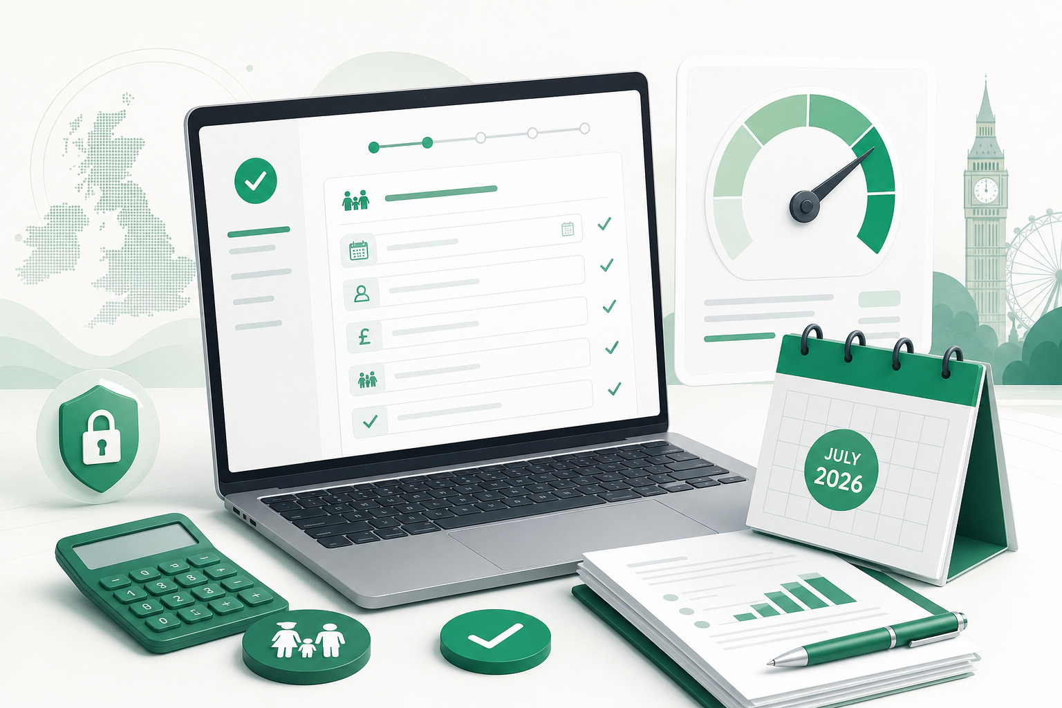 Cover illustration for "HMRC to Pre-Populate Child Benefit Data on Self Assessment Returns From Mid-July 2026" — Tax article on FinnAccountings
