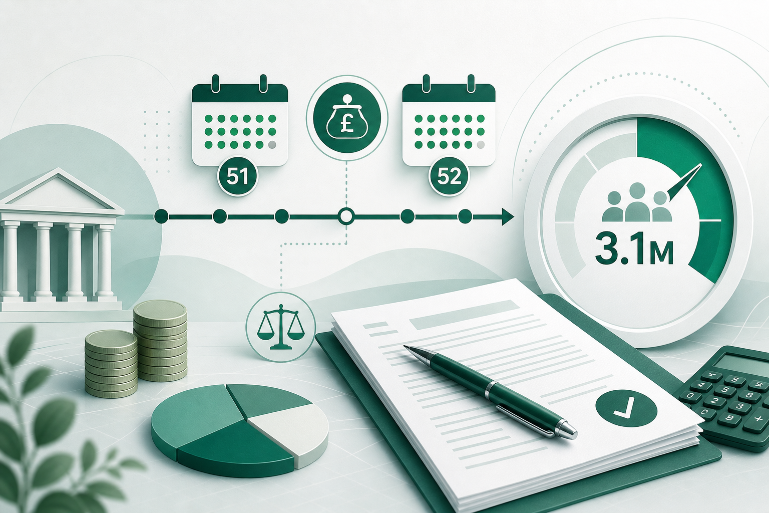 Cover illustration for "HMRC Apologises for State Pension Tax Error Affecting Up to 3.1 Million Pensioners" — Tax article on FinnAccountings