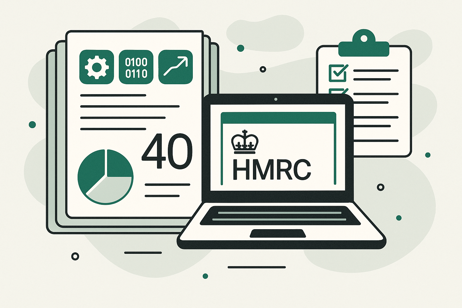 Cover illustration for "UK HMRC Tax Update June 2026: 40 Measures to Simplify Tax and Customs" — Tax article on FinnAccountings
