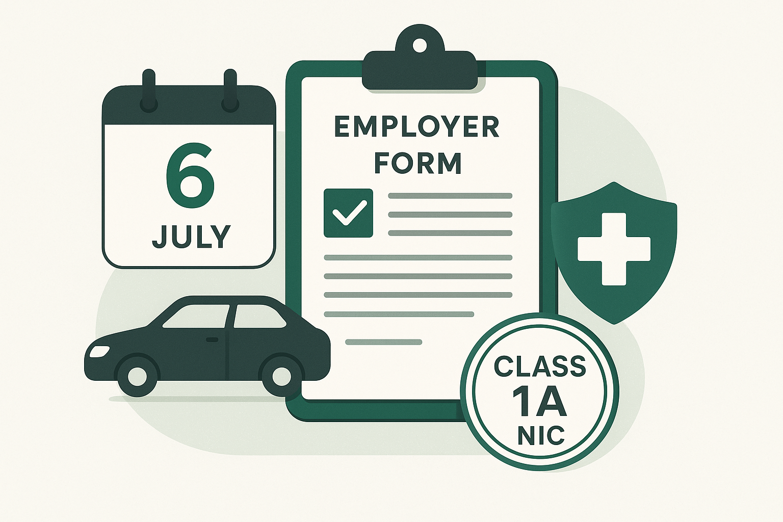 Cover illustration for "UK P11D Benefits Deadline 6 July 2026: What Employers Must File" — Payroll article on FinnAccountings